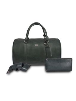 Strutt - Unisex Green Duffle Bag and Detachable Strap With Matching Toiletry Pouch (Medium)