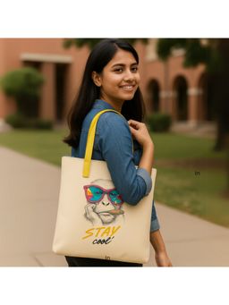 Strutt - Trendy Daily Use Women's Printed Canvas Tote Bag - Stay Cool (Medium)