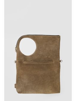 Perona - Women's Khaki Clutch