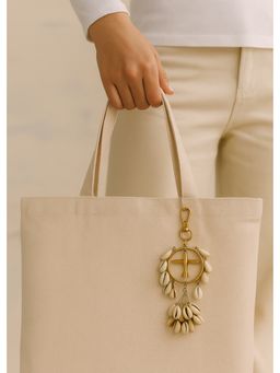 Strutt - Sky shell Golden Airplane Travel Bag Charm (Medium)