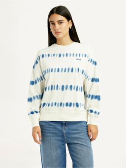 Levi's - Women's Tie - Dye Off-White Crew Neck Sweatshirt