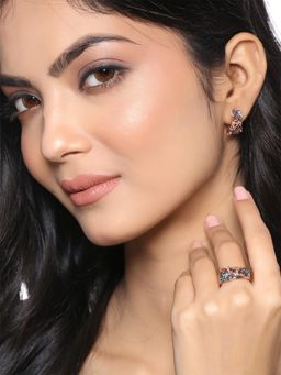 Yellow Chimes - Multicolor Contemporary Drop Earrings