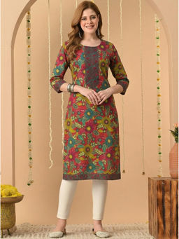 Surhi - Multi-Color Cotton Printed Kurta