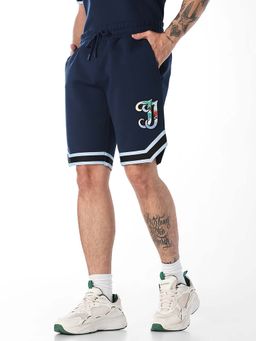 Jack & Jones - Blue Embroidered Casual Shorts