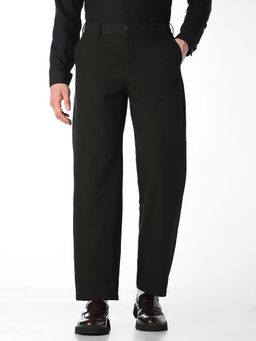 Jack & Jones - Black Textured Casual Chinos
