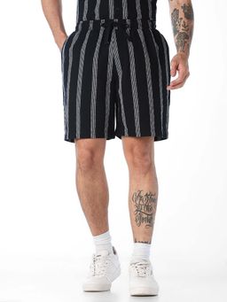Jack & Jones - Navy Blue Stripes Casual Shorts