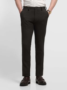 Arrow Newyork - Brown Textured Formal Trouser
