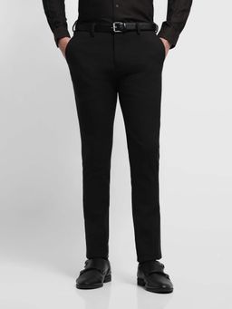 Arrow Newyork - Black Textured Formal Trouser
