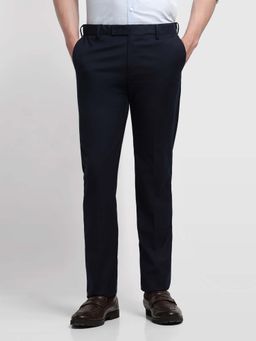 Arrow - Blue Textured Formal Trouser