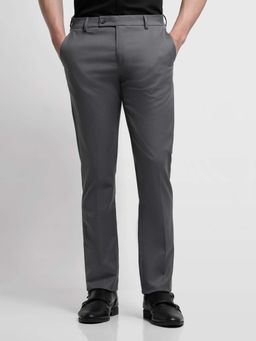 Arrow - Grey Textured Formal Trouser
