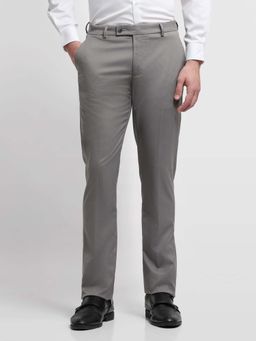 Arrow - Grey Textured Formal Trouser