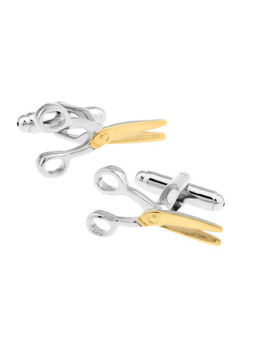 The Tie Hub - Scissor Silver & Gold Cufflinks