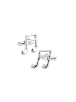 The Tie Hub - Silver Musical Note Cufflinks