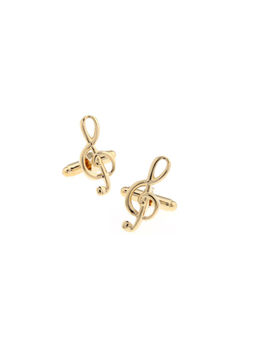 The Tie Hub - Gold Musical Note Cufflinks