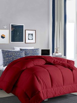 Razzai - Microfiber Burgundy Mild Winter 300Gsm Single Bed |Quilt|Dohar