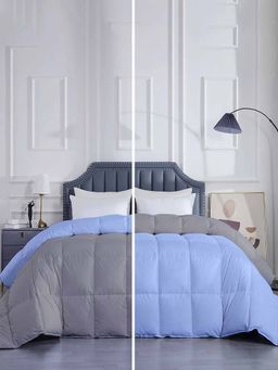 Razzai - Microfiber Heavy Winter 500 Gsm Sky Blue|Single Bed Comforter