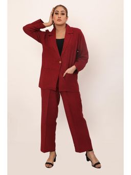 dhaaga - Bella Maroon Co-Ord (Set of 2)