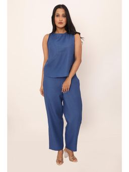 dhaaga - Maisie Blue Co-Ord (Set of 2)