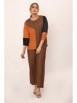 dhaaga - Solene Brown Co-Ord (Set of 2)