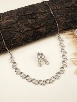 STILEADDA - Lightweight American Diamond Necklace Set