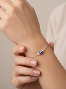 925 SILLER - 925 Pure Silver Evil Eye Bracelet