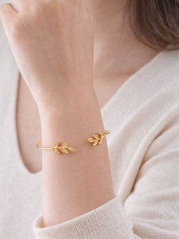 Niska - Golden Laurel Open Cuff