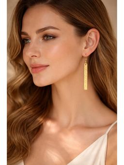 Niska - Modern Brass-Plated Earrings