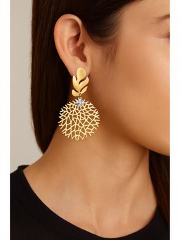 VIEN - Minimal Gold-Plated Earrings for Women White