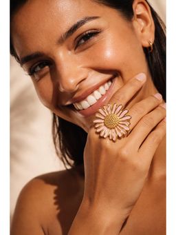 Niska - Daisy Pink Open Ring Pink