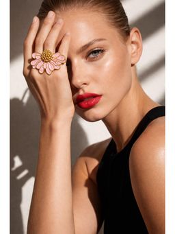 Niska - Daisy Pink Open Ring Pink