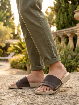 Red Tape - Men's EVA Comfort Beige Sliders