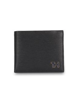 Tommy Hilfiger - Finn Mens Leather Global Coin Wallet Textured Navy