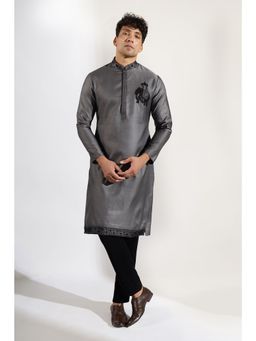RNG Safawala - Grey Ombre Embroidered Kurta and Pant