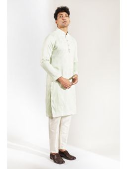 RNG Safawala - Pista Green Embroidered Kurta and Pant