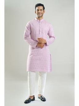 RNG Safawala - Purple Embroidered Kurta and Pant