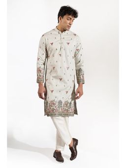 RNG Safawala - Sage Green Embroidered Kurta and Pant