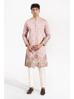 RNG Safawala - Mauve Embroidered Kurta and Pant