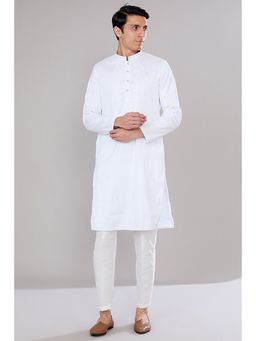 RNG Safawala - Off White Embroidered Kurta and Pant