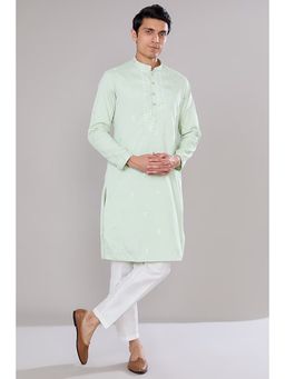 RNG Safawala - Mint Green Embroidered Kurta and Pant