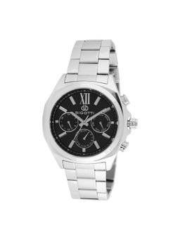 Bigotti - Men Black Dial Stainless Steel Watch - BG.1.10518-1