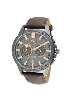 Bigotti - Men Grey Dial Stainless Steel Watch - BG.1.10521-5