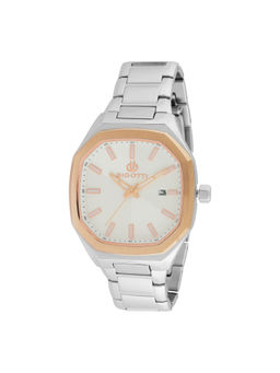 Bigotti - Men White Dial Stainless Steel Watch - BG.1.10529-5