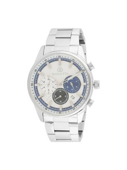 Bigotti - Men White Dial Stainless Steel Watch - BG.1.10542-1