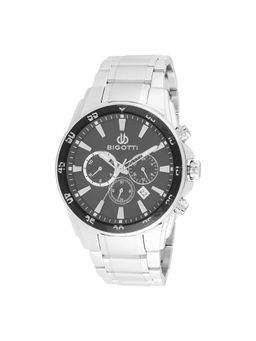 Bigotti - Men Black Dial Stainless Steel Watch - BG.1.10544-1