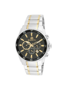 Bigotti - Men Black Dial Stainless Steel Watch - BG.1.10544-5