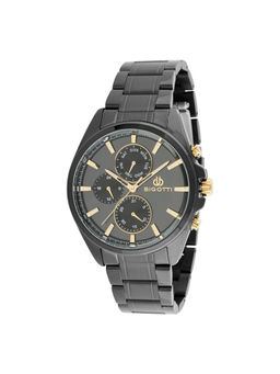 Bigotti - Men Black Dial Stainless Steel Watch - BG.1.10545-5