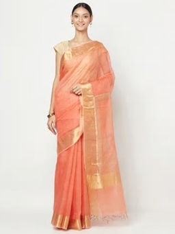 Fabindia - Cotton Silk Maheshwari Printed Sari