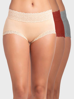 FashionRack - Women Assorted Brief/hipster (Pack of 3)