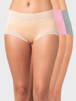 FashionRack - Women Assorted Brief/hipster (Pack of 3)