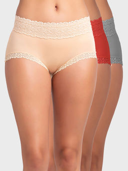 FashionRack - Women Assorted Brief/hipster (Pack of 3)